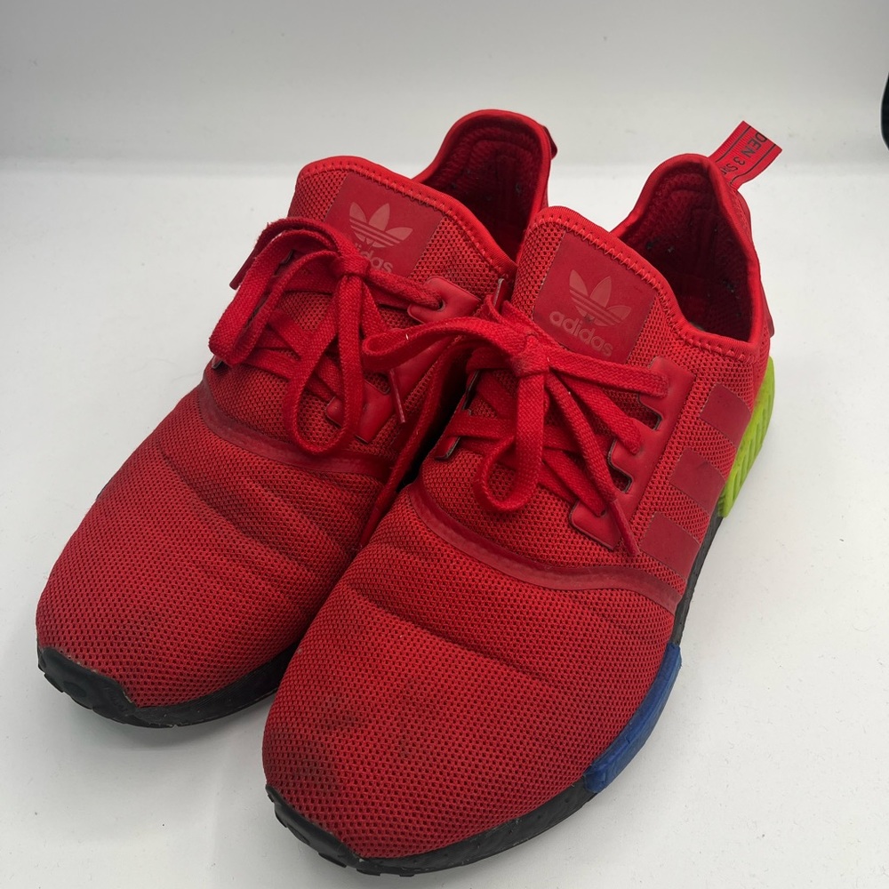 Adidas NMD R1 Multicolor Red Blue Yellow Mens Size 11